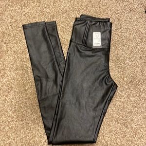 Akira Chicago vegan Leather black pants